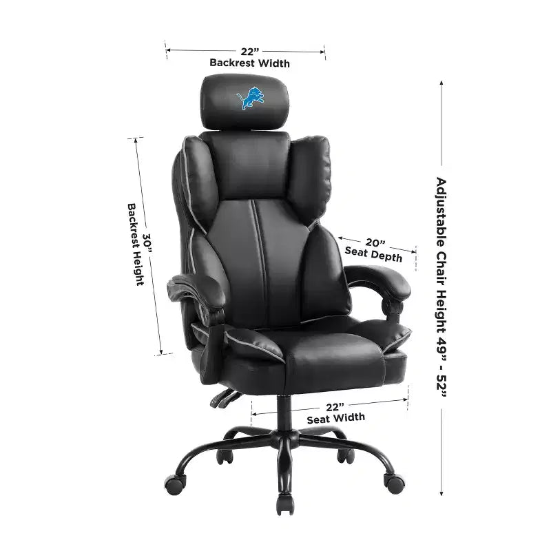 Fauteuil de bureau NFL Detroit Lions Champ