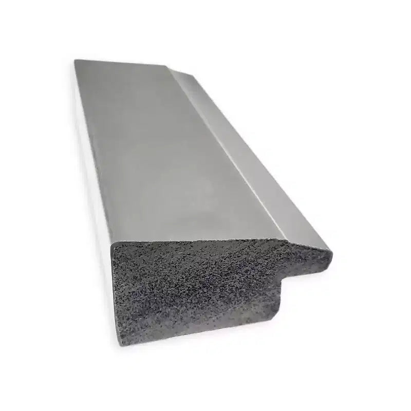 39" x 27" Non-Beveled Vista Brushed Nickel Narrow Wall Mirror - Amanti Art: Modern Rectangle, Polystyrene Frame, Wall Mounted