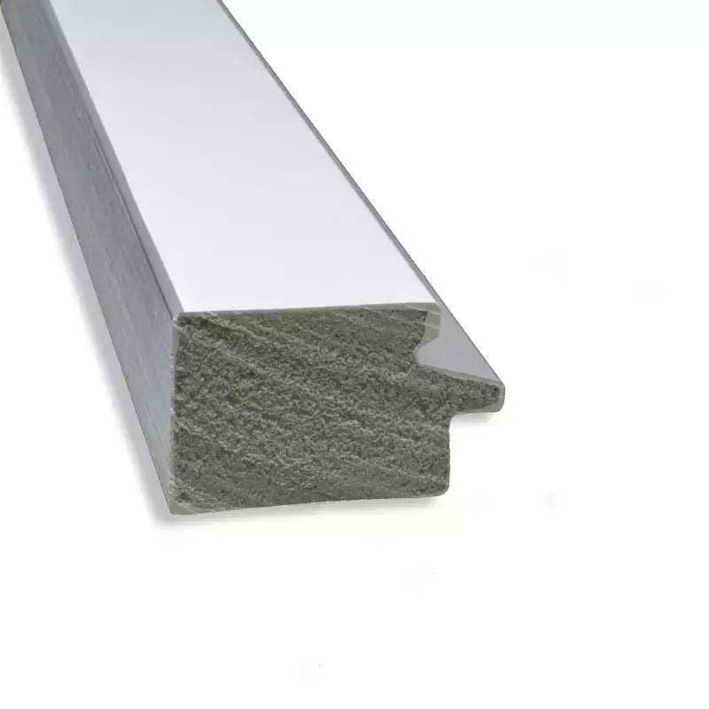 Amanti Art 39"x27" Non-Beveled Eva White Silver Narrow Wall Mirror : Modern Style, Polystyrene Frame, Includes Hardware
