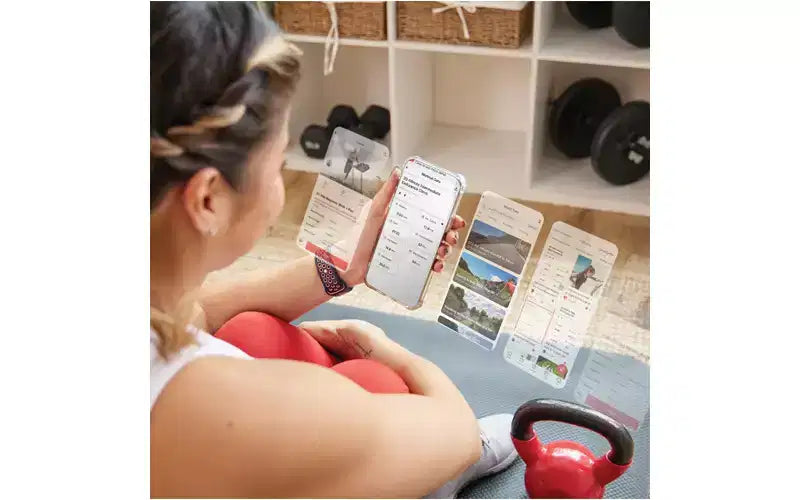 Tapis de course intelligent compact auto-inclinable Sunny Health & Fitness Sleek Stride