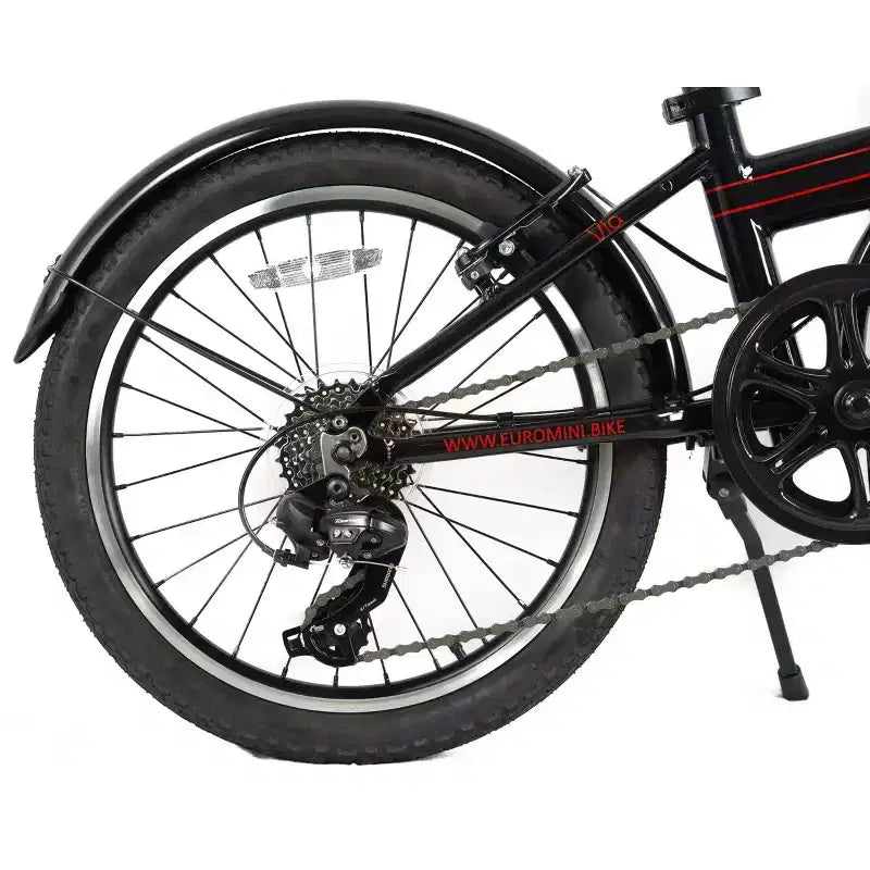 Vélo pliant ZiZZO Via 7 vitesses en aluminium 20" - Noir