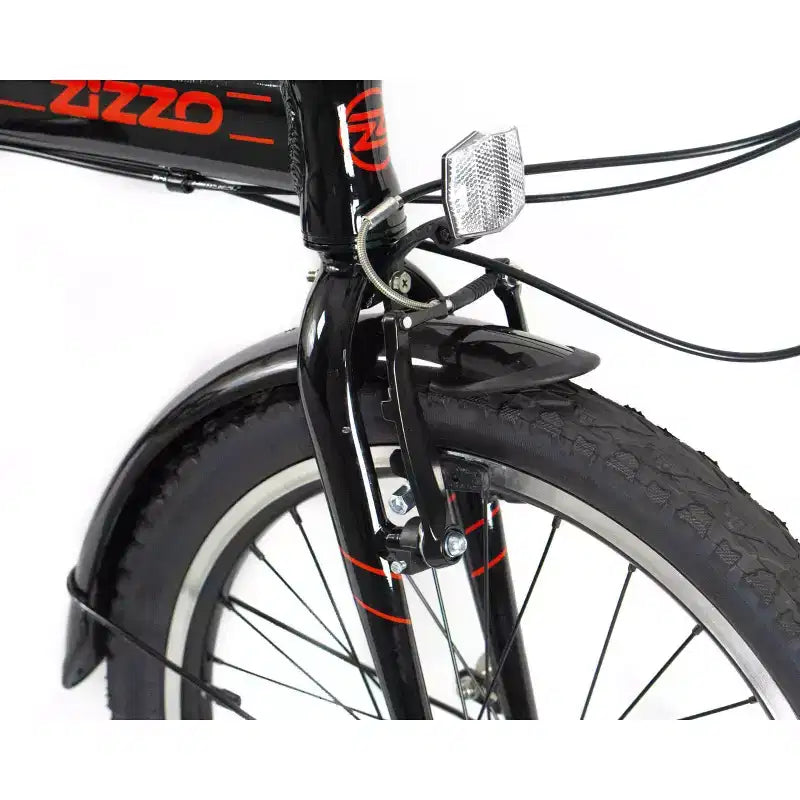 Vélo pliant ZiZZO Via 7 vitesses en aluminium 20" - Noir
