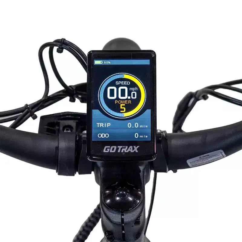 Vélo hybride électrique GOTRAX Fat Tire 26" à enjambement bas pour adulte - Argent