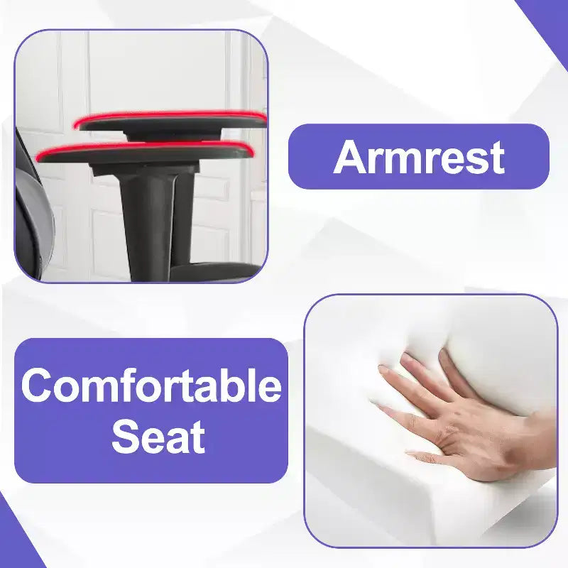 Chaise de jeu BestMassage, chaise de gamer avec support lombaire et repose-pieds, conception pivotante roulante, chaise de bureau pour la maison et le jeu
