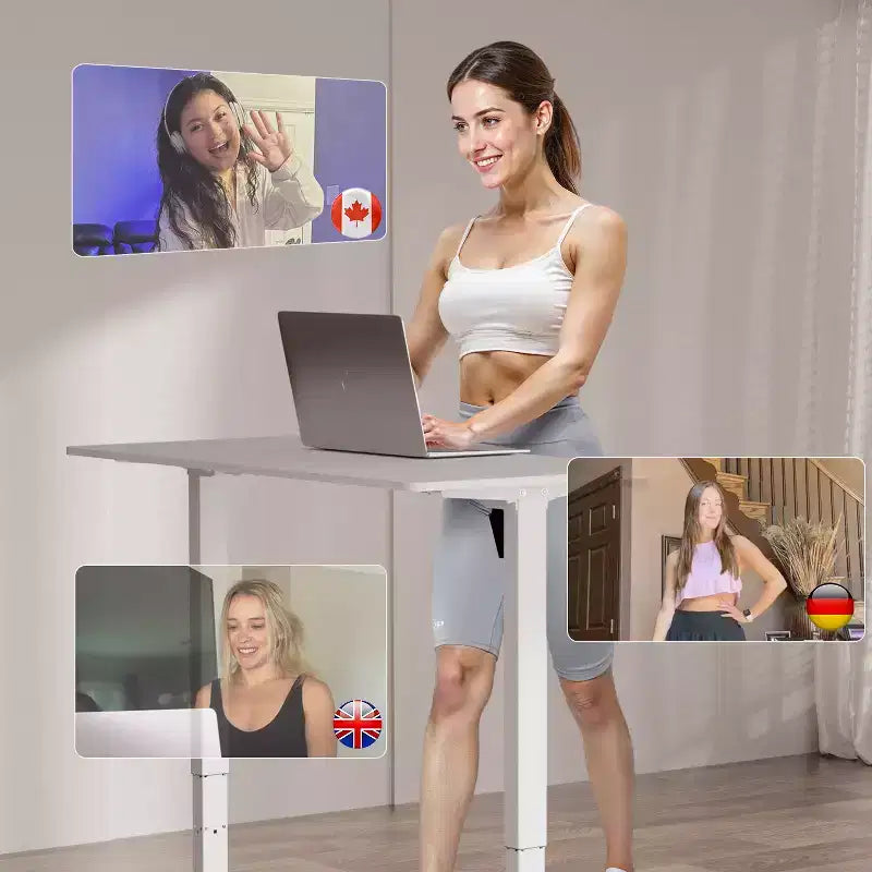 Tapis de marche DeerRun Q2 Urban Desk avec inclinaison de 7 % | Tapis de course compact pour sous le bureau