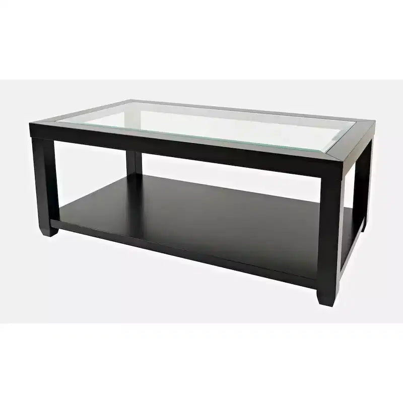 Jofran, Urban Icon Contemporary Rectangular Glass Inlay Coffee Table