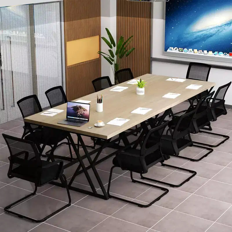 Costway 4PCS 59 Computer Desk Large Industrial Home Office Desk w/Heavy-duty Metal Frame