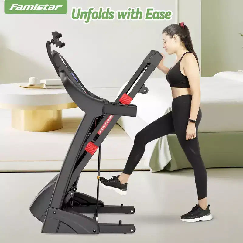 Tapis roulants capacité 136 kg en liquidation, tapis de course électrique pliable 4,5 CV en solde avec inclinaison pour la course et la marche à domicile