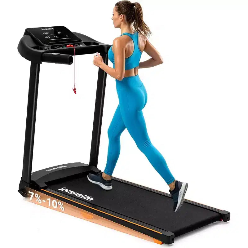 SereneLife Foldable Smart Digital Treadmill - 12 Preset Programs (SLFTRD40BT)