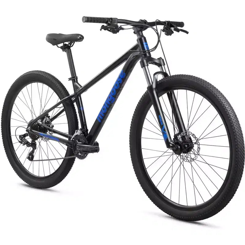 VTT Mongoose Switchback Comp, roues 29 pouces, 14 vitesses, fourche suspendue, noir