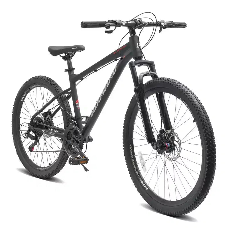 Vélo de montagne GDFStudio Trailcrest tout-terrain 26 pouces à suspension avant et 21 vitesses