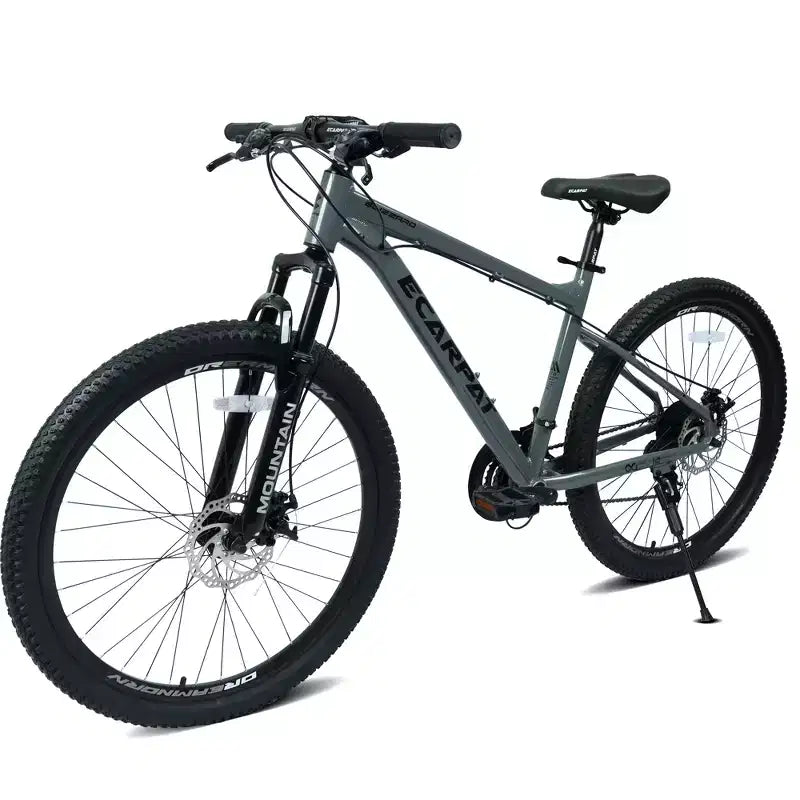 Vélo de montagne GDFStudio Trailcrest tout-terrain 26 pouces à suspension avant et 21 vitesses