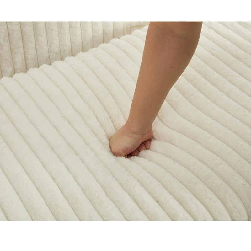 47.8 Chaise longue rembourrée surdimensionnée avec oreillers