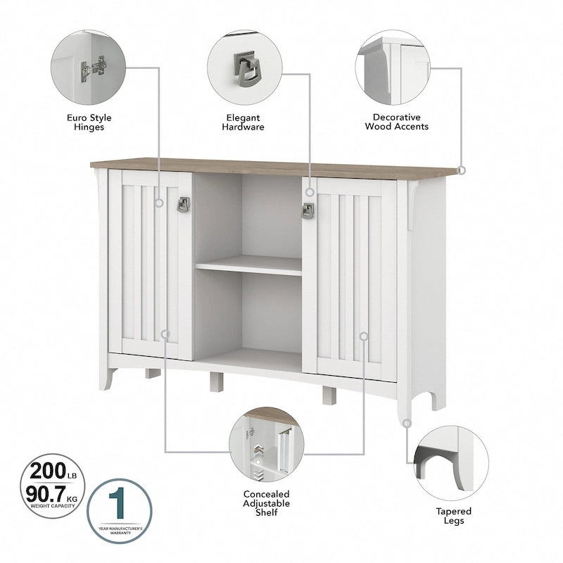 Meuble de rangement d'appoint Salinas avec portes par Bush Furniture