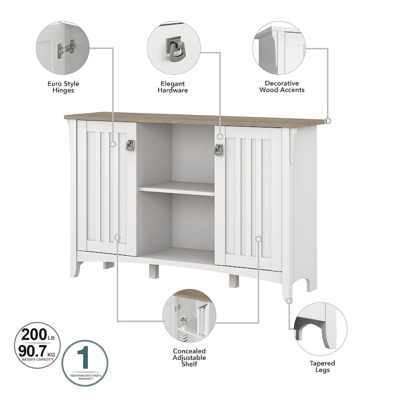 Meuble de rangement d'appoint Salinas avec portes par Bush Furniture