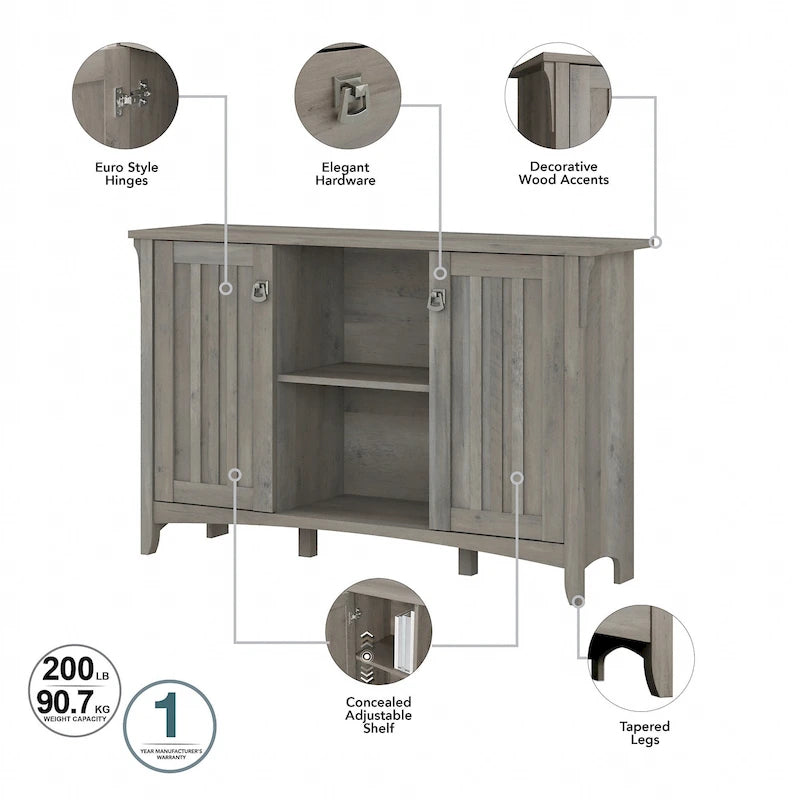 Meuble de rangement d'appoint Salinas avec portes par Bush Furniture