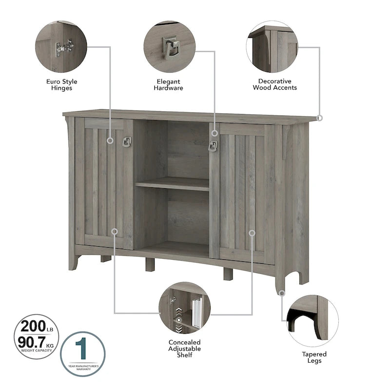 Meuble de rangement d'appoint Salinas avec portes par Bush Furniture