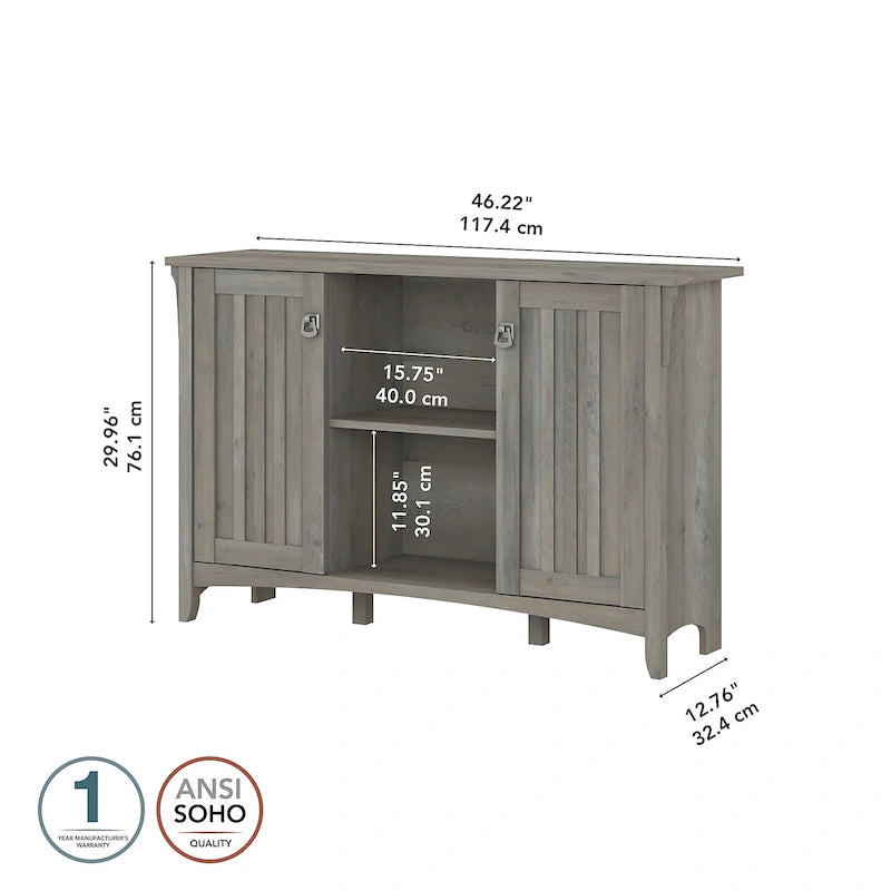 Meuble de rangement d'appoint Salinas avec portes par Bush Furniture