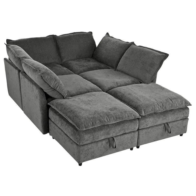 Christopher Knight Home - Canapé d'angle modulable 126 avec rangement - 126 x 63 x 35