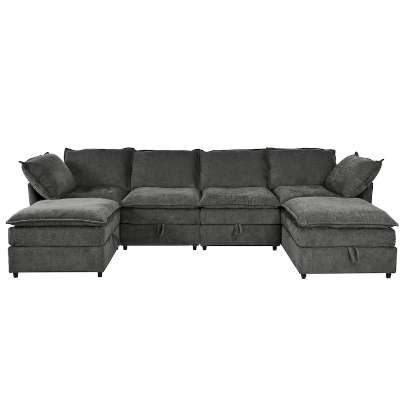 Christopher Knight Home - Canapé d'angle modulable 126 avec rangement - 126 x 63 x 35