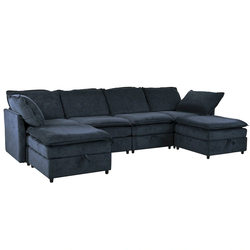 Christopher Knight Home - Canapé d'angle modulable 126 avec rangement - 126 x 63 x 35