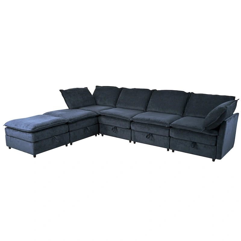 Christopher Knight Home - Canapé d'angle modulable 126 avec rangement - 126 x 63 x 35