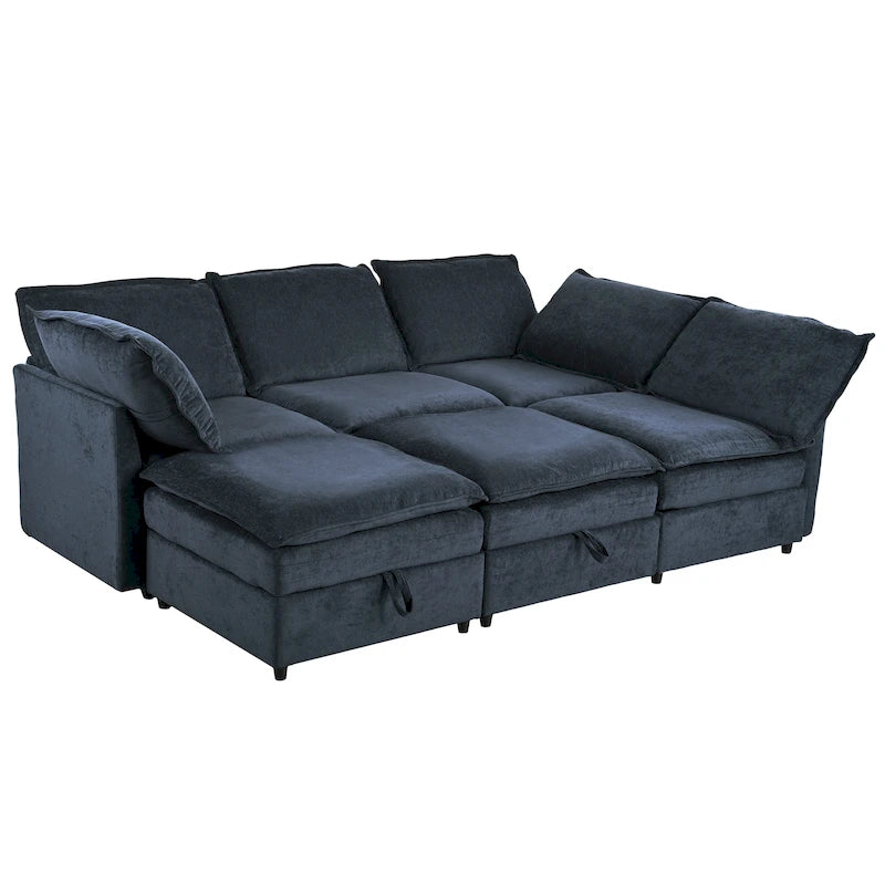 Christopher Knight Home - Canapé d'angle modulable 126 avec rangement - 126 x 63 x 35