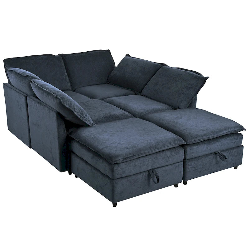 Christopher Knight Home - Canapé d'angle modulable 126 avec rangement - 126 x 63 x 35