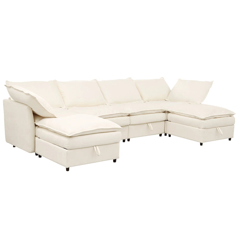 Christopher Knight Home - Canapé d'angle modulable 126 avec rangement - 126 x 63 x 35
