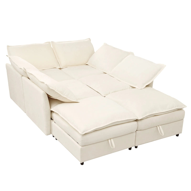 Christopher Knight Home - Canapé d'angle modulable 126 avec rangement - 126 x 63 x 35