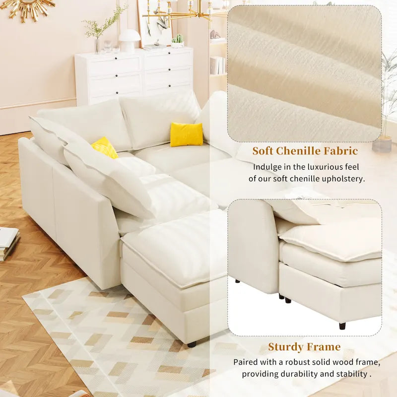 Christopher Knight Home - Canapé d'angle modulable 126 avec rangement - 126 x 63 x 35