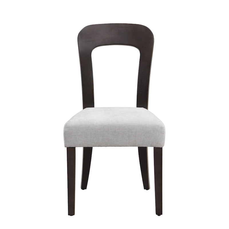 Christopher Knight Home - Chaises de salle à manger rembourrées Adrian, assise confortable avec cadre en bois robuste, lot de 2