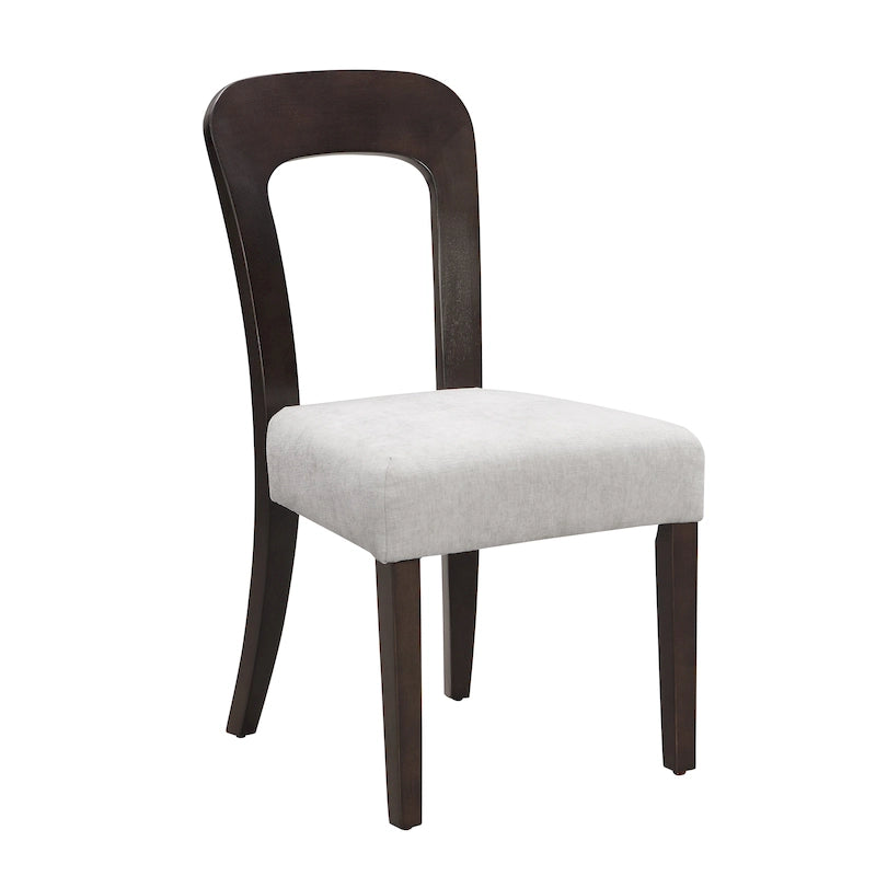 Christopher Knight Home - Chaises de salle à manger rembourrées Adrian, assise confortable avec cadre en bois robuste, lot de 2
