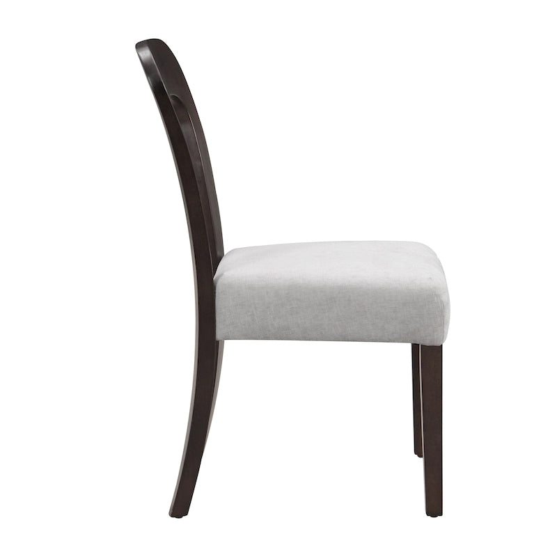 Christopher Knight Home - Chaises de salle à manger rembourrées Adrian, assise confortable avec cadre en bois robuste, lot de 2