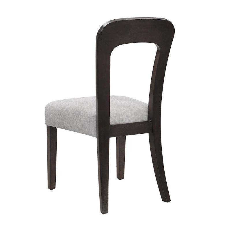 Christopher Knight Home - Chaises de salle à manger rembourrées Adrian, assise confortable avec cadre en bois robuste, lot de 2