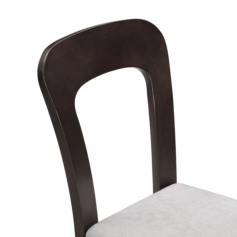 Christopher Knight Home - Chaises de salle à manger rembourrées Adrian, assise confortable avec cadre en bois robuste, lot de 2