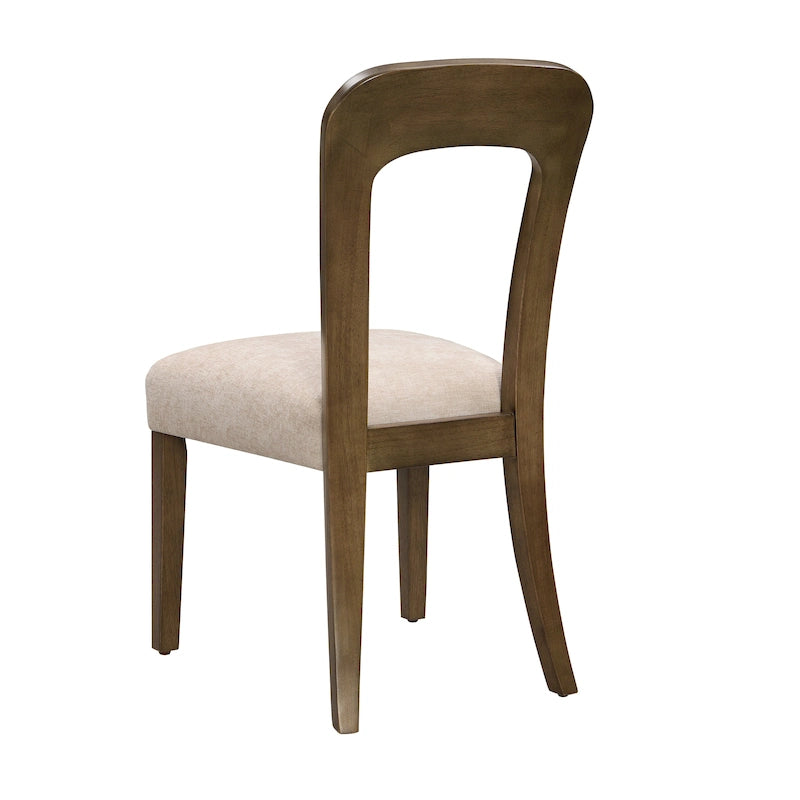 Christopher Knight Home - Chaises de salle à manger rembourrées Adrian, assise confortable avec cadre en bois robuste, lot de 2