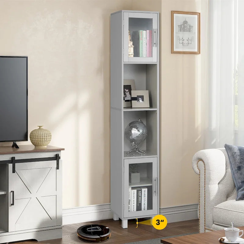 Costway 71  Tall Tower Bathroom Storage Cabinet Organizer Display - See Details