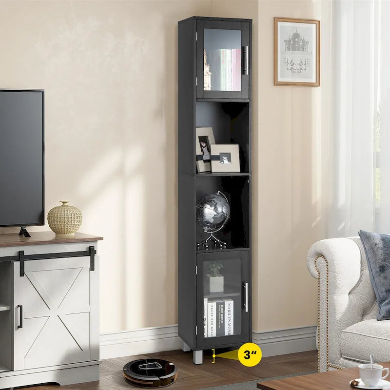Costway 71  Tall Tower Bathroom Storage Cabinet Organizer Display - See Details