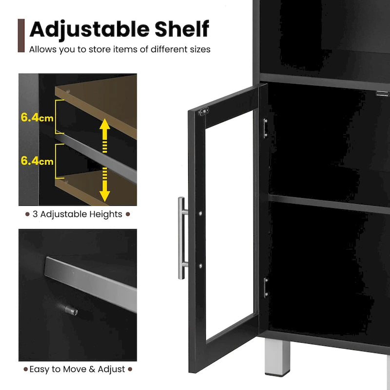 Costway 71  Tall Tower Bathroom Storage Cabinet Organizer Display - See Details