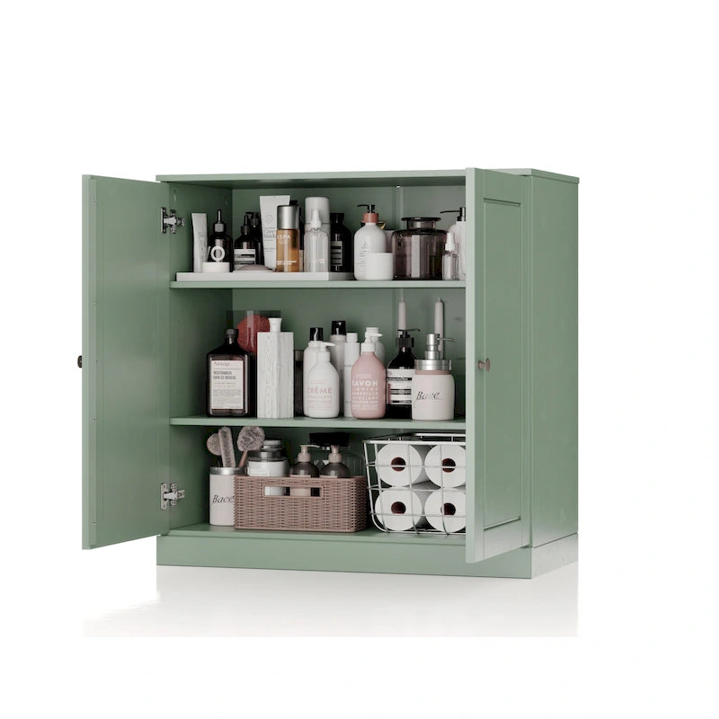 Meuble de salle de bain Palace Imports 100% bois massif 32 po avec portes pleines et étagères réglables