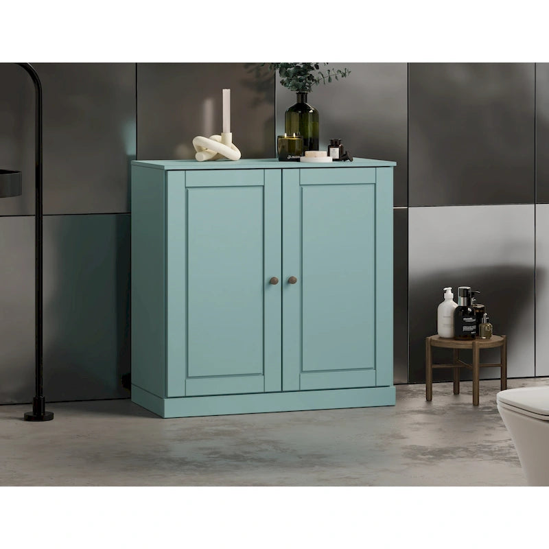 Meuble de salle de bain Palace Imports 100% bois massif 32 po avec portes pleines et étagères réglables