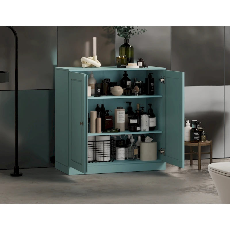 Meuble de salle de bain Palace Imports 100% bois massif 32 po avec portes pleines et étagères réglables