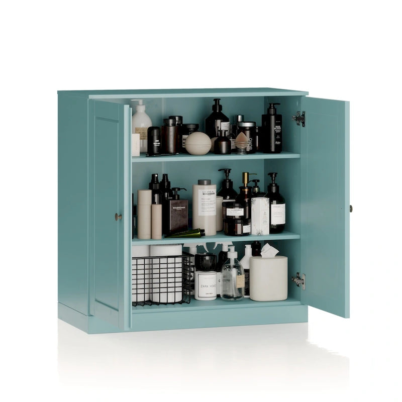 Meuble de salle de bain Palace Imports 100% bois massif 32 po avec portes pleines et étagères réglables