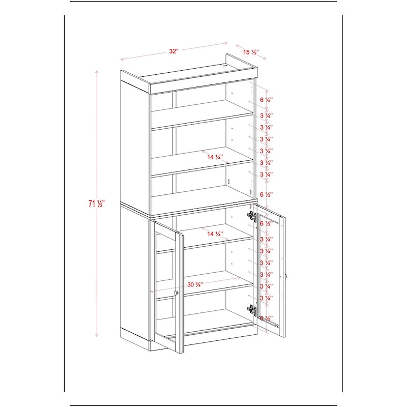 100% Solid Wood 32  Bathroom Cabinet with Optional Doors by Palace Imports