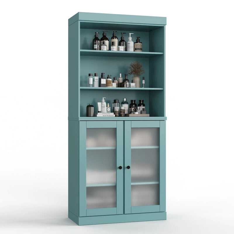 100% Solid Wood 32  Bathroom Cabinet with Optional Doors by Palace Imports