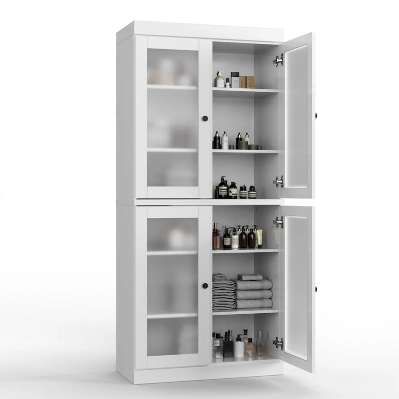 100% Solid Wood 32  Bathroom Cabinet with Optional Doors by Palace Imports
