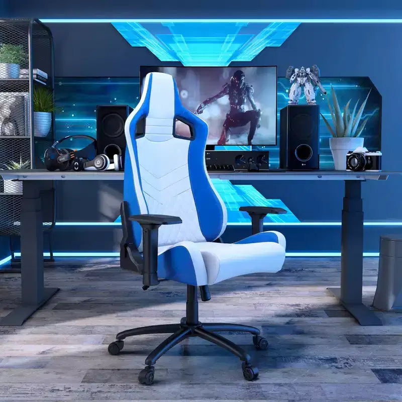 Fauteuil de jeu inclinable Quelman avec accoudoirs réglables, disponible 24h/24 et 7j/7 chez Shop At Home