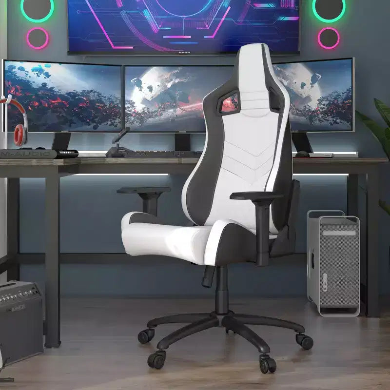 Fauteuil de jeu inclinable Quelman avec accoudoirs réglables, disponible 24h/24 et 7j/7 chez Shop At Home