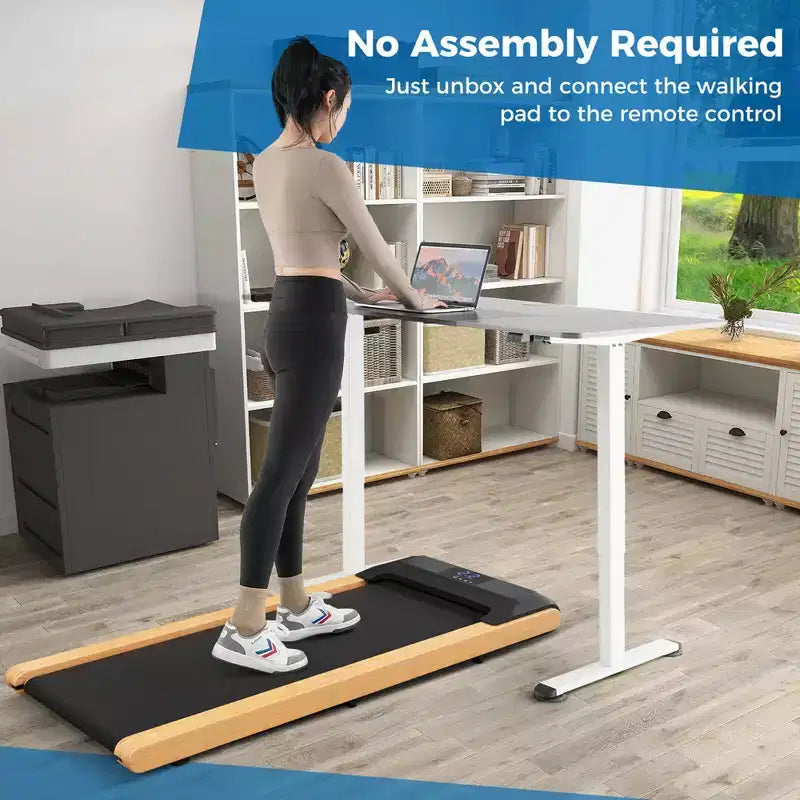 Tapis de marche 3-en-1 Costway sous le bureau avec télécommande, application intelligente et écran LED